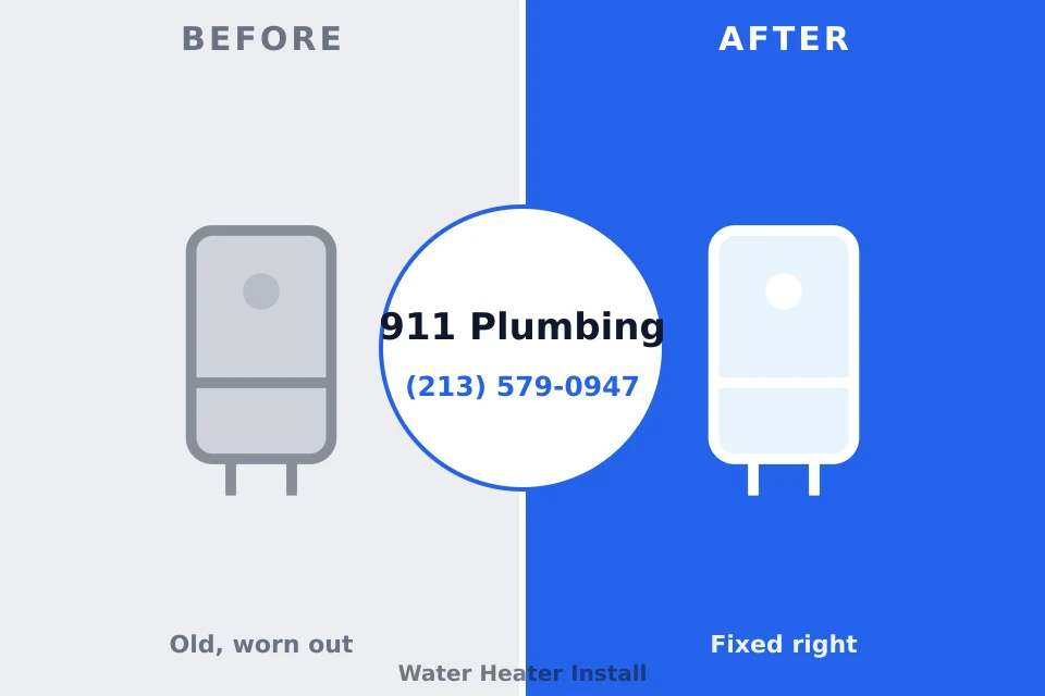Before and after: plumbing company Franklin, NH